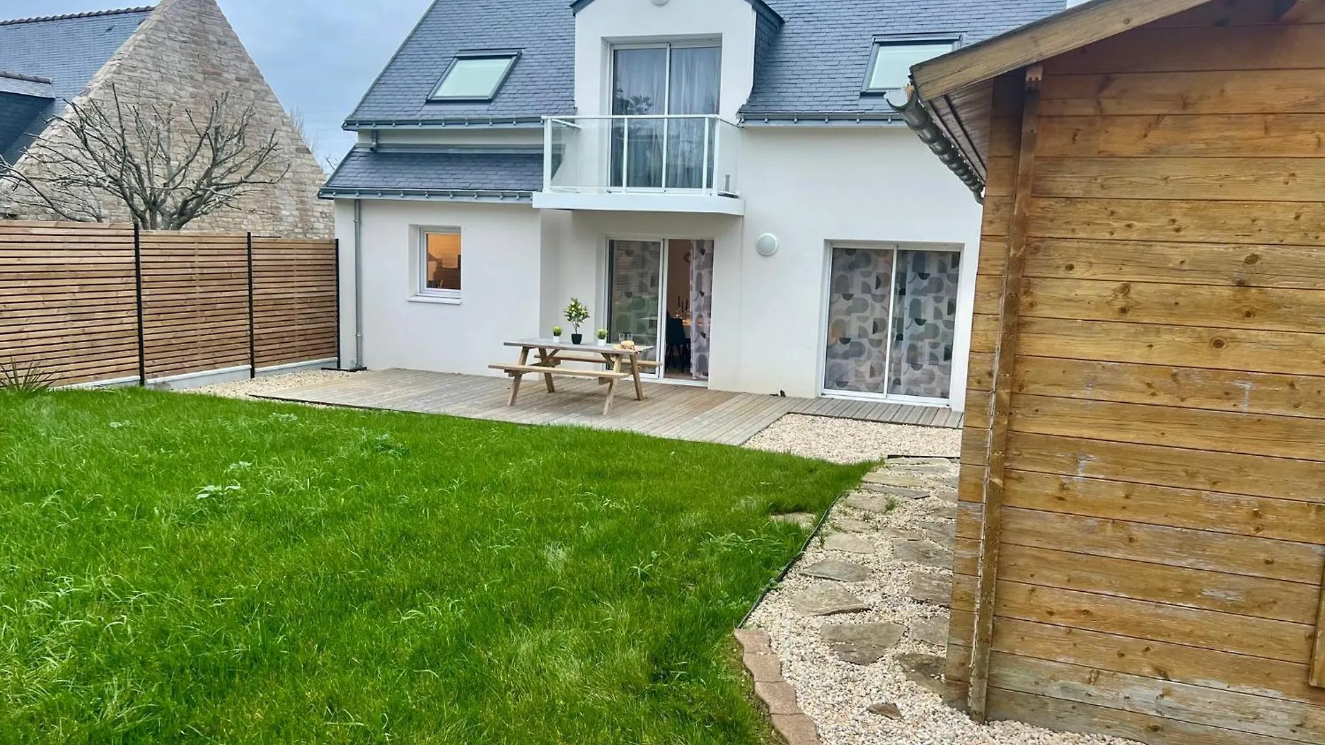 Moëlan-sur-Mer Le Belaven, Neuf, Cosy, Terrasse, Jardin, Kerfany Plage, 1 A 6 Pers 0*,  צרפת