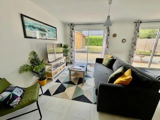 Moëlan-sur-Mer Le Belaven, Neuf, Cosy, Terrasse, Jardin, Kerfany Plage, 1 A 6 Pers 0*,  צרפת
